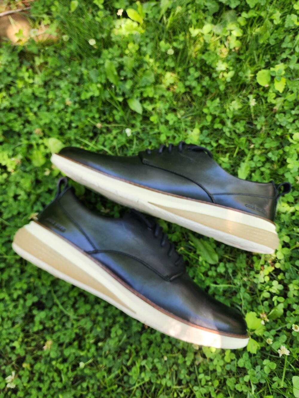 Size 12 - 🆕️ Cole Haan Zerogrand Black Leather Derby Shoes - Picture 5 of 11